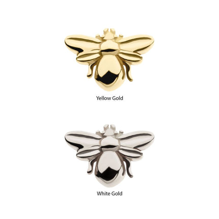 Invictus 14kt Gold Threadless with Bee Top