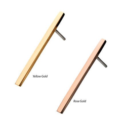 Invictus 14kt Gold Threadless Bar Top