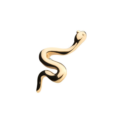 Invictus 14Kt Gold Threadless Snake Top