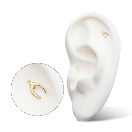 Invictus 14Kt Gold Threadless Wishbone Top