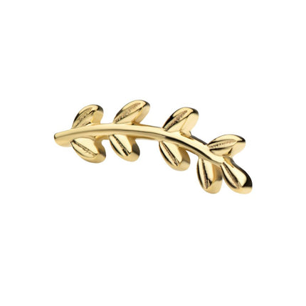 Invictus 14Kt Gold Threadless Leaf Top