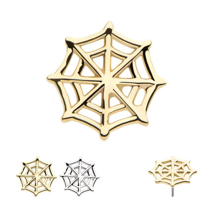 Invictus 14Kt Gold Threadless Spiderweb Top