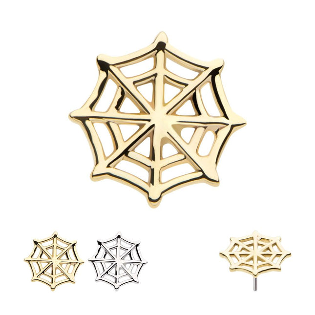 Invictus 14Kt Gold Threadless Spiderweb Top