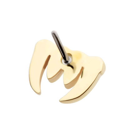 Invictus 14Kt Yellow Gold Threadless Fangs Top