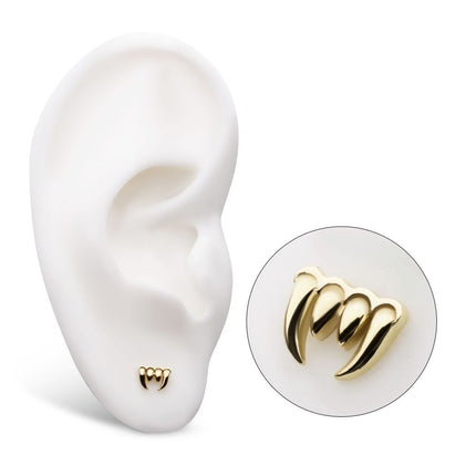 Invictus 14Kt Yellow Gold Threadless Fangs Top
