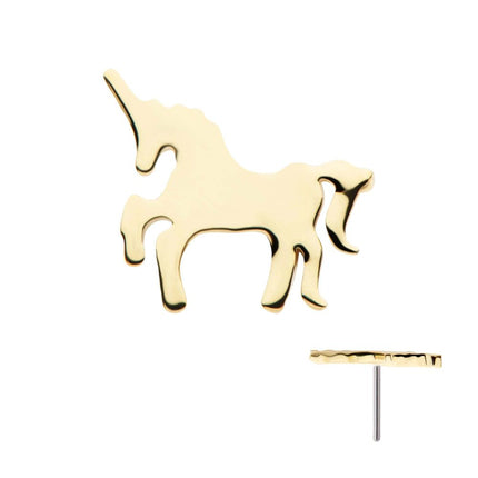 Invictus 14Kt Yellow Gold Threadless Unicorn Top