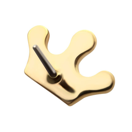 Invictus 14Kt Yellow Gold Threadless with Crown Top