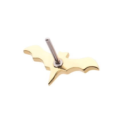 Invictus 14Kt Yellow Gold Threadless Polished Finish Bat Top