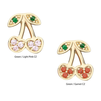 Invictus 14Kt Yellow Gold Threadless Multigem Cherry Top
