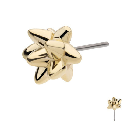Invictus 14Kt Yellow Gold Threadless Mace Ball Top
