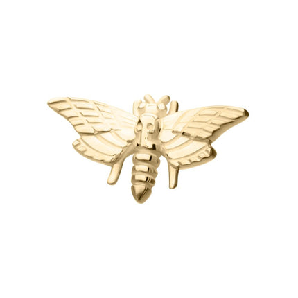 Invictus 14Kt Gold Threadless Moth Top