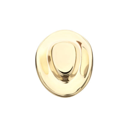 Invictus 14Kt Yellow Gold Threadless 2D Molded Cowboy Hat Top