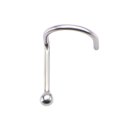 Invictus 14kt White Gold Nose Screw with a 2mm Ball Top
