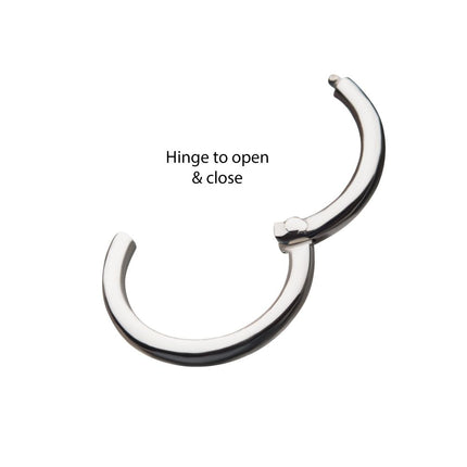 Invictus 14Kt White Gold Basic Hinged Segment Clicker