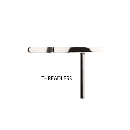 Invictus 14Kt Gold Threadless Angel Wing Top (Right Ear)