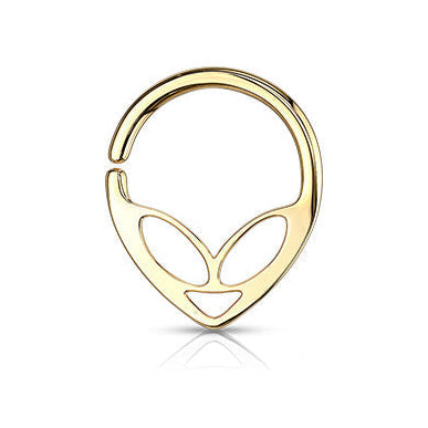 Bright Gold PVD Annealed Alien Seamless Ring
