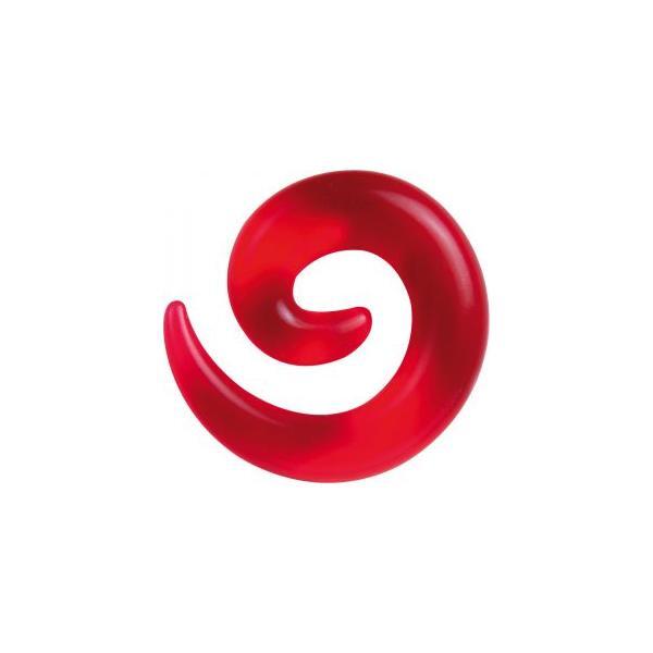 Acrylic Coloured Spirals Red