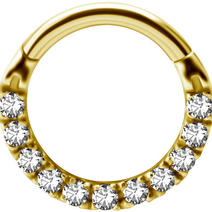 Hinged Clicker with Front Facing Zirconia