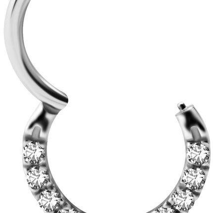 Hinged Clicker with Front Facing Zirconia