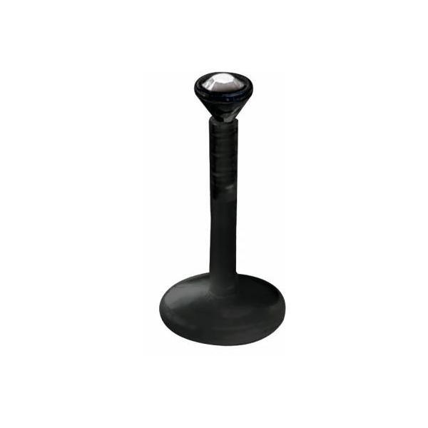 Bioplast Jewelled Black Stem Labrets