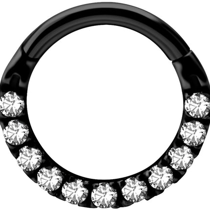 Hinged Clicker with Front Facing Zirconia