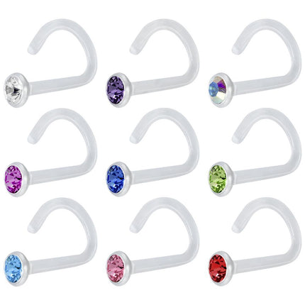 Bioplast Jewelled Nostril Stud