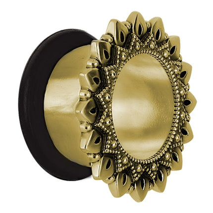 Ornate Cast Brass Single Flared Eyelet 2