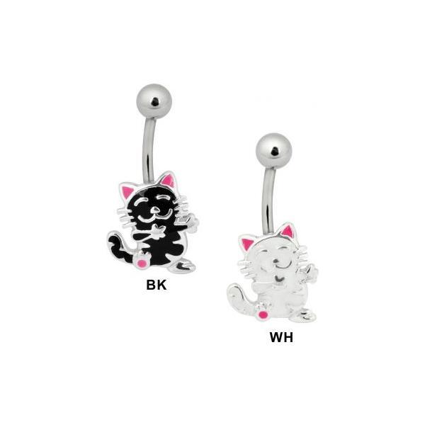 Steel Basicline Cartoon Style Cat Navel Bananabell