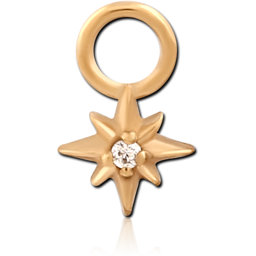Clear Jewelled Star Charm