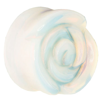 Opalite Carved Rose Plug