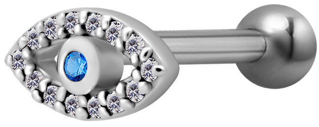 Surgical Steel Internally Threaded Jewelled Eye Micro Barbell