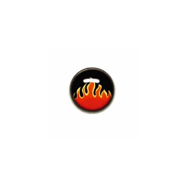 Titanium Highline Flames Ikon Disc for Dermal Anchors