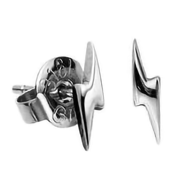 Pair of Surgical Steel Ear Studs Lightning Bolt