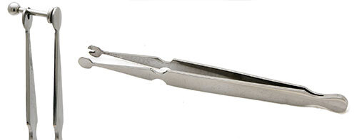 Labret Stem Holding Tweezers