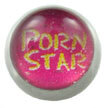 Screw On Picture Ball Porn Star on Pink