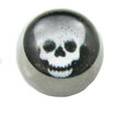 Screw On Picture Ball Skull