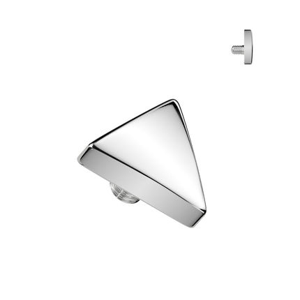 Flat Triangle Top Internally Threaded Attachment