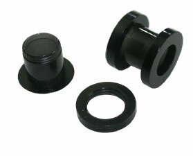 Acrylic Flesh Tunnels Black
