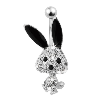 Surgical Steel Jewelled Bunny Fashion Navel