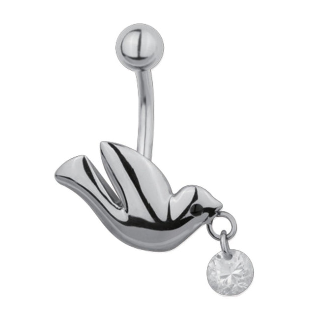 Surgical Steel Flying Bird Fashion Navel