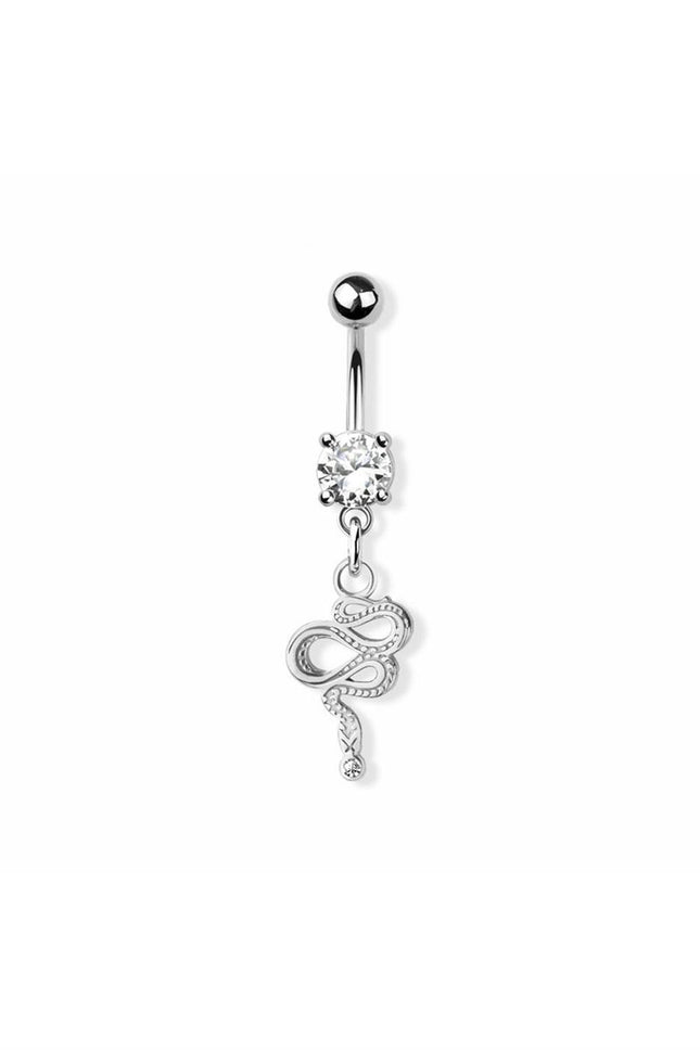 Elstern Snake dangle 316l surgical steel navel belly ring
