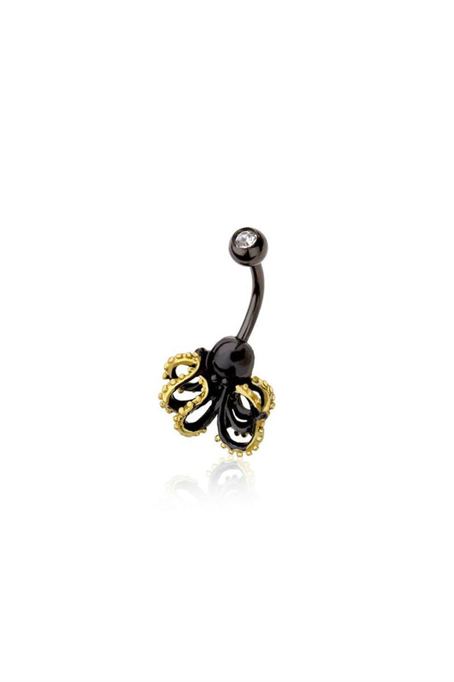 Kraken 316l surgical steel navel belly ring