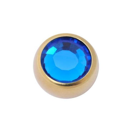 Titanium Zirconline Jewelled Threaded Balls