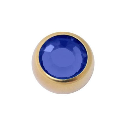 Titanium Zirconline Jewelled Threaded Balls