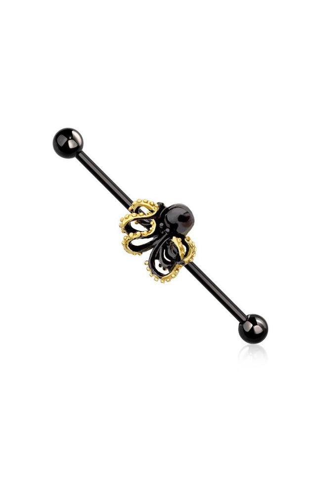 Kraken 316L surgical steel industrial barbell