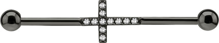 Jewel Cross Industrial Bar