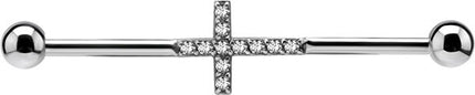 Jewel Cross Industrial Bar