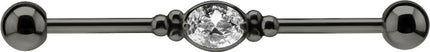 Jewelled Oval Industrial Bar