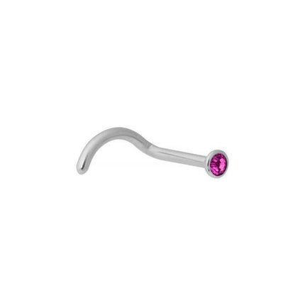 Steel Basicline Jewelled Sparkle Nose Stud