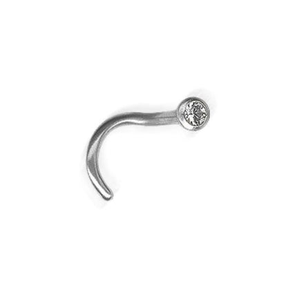 Steel Basicline Jewelled Sparkle Nose Stud
